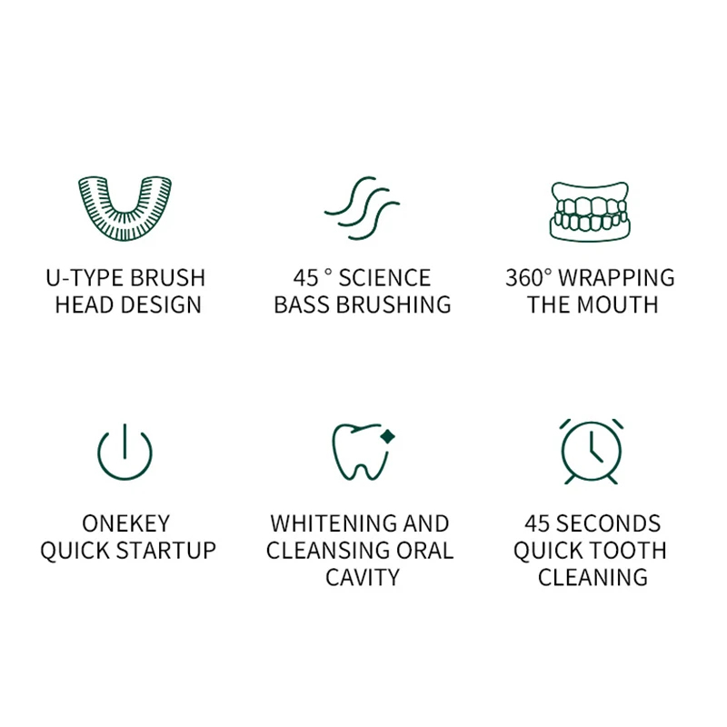 TOP NEW Portable U-Shaped Elec - Teeth Whitening Light Kit ulasan dan harga