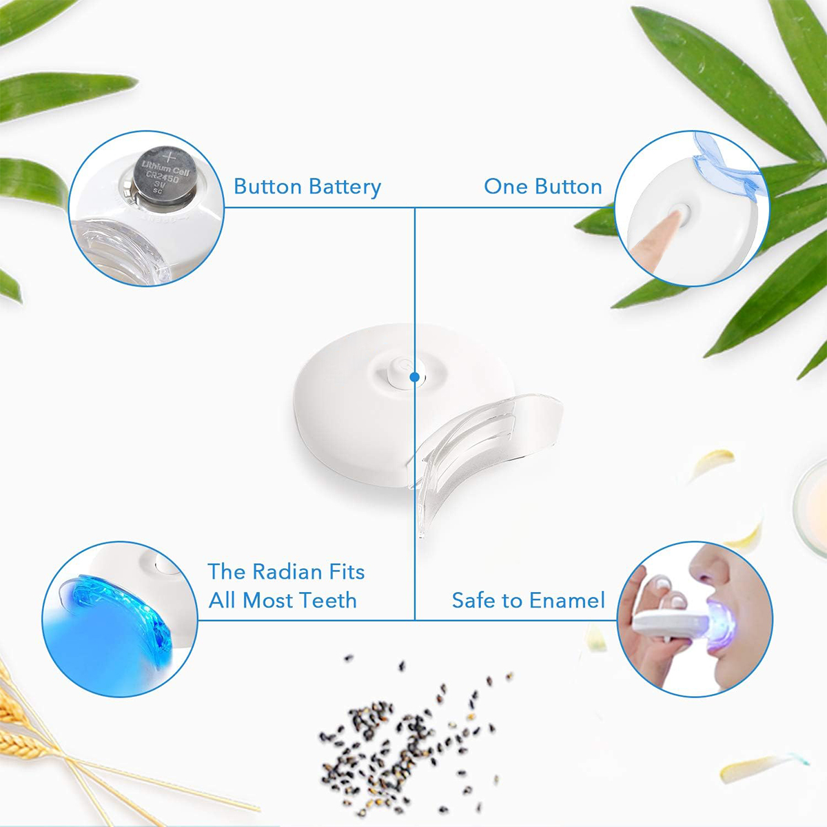 Teeth Whitening Kit - 5X LED L - Teeth Whitening Light Kit ulasan dan harga