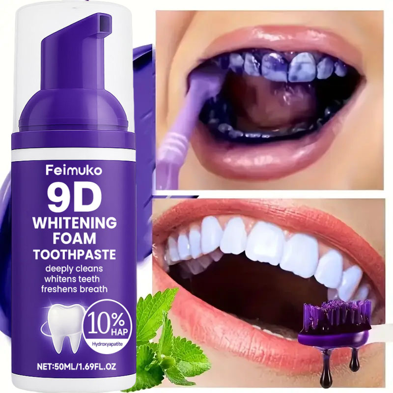 9D Purple Teeth Whitening Toot - Teeth Whitening That Works ulasan dan harga