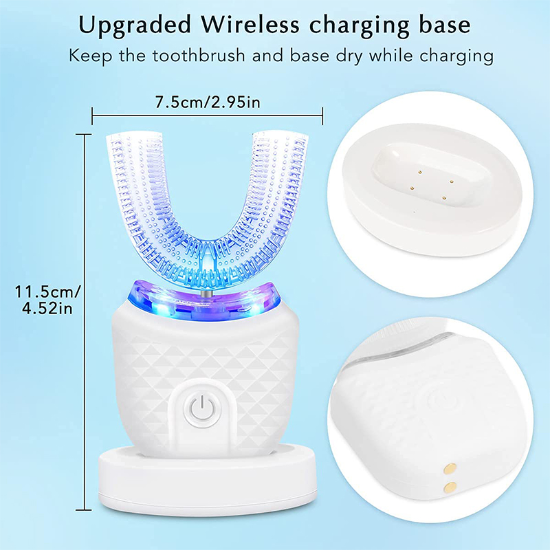 Dental Care U shape electric t - Teeth Whitening Light Kit ulasan dan harga