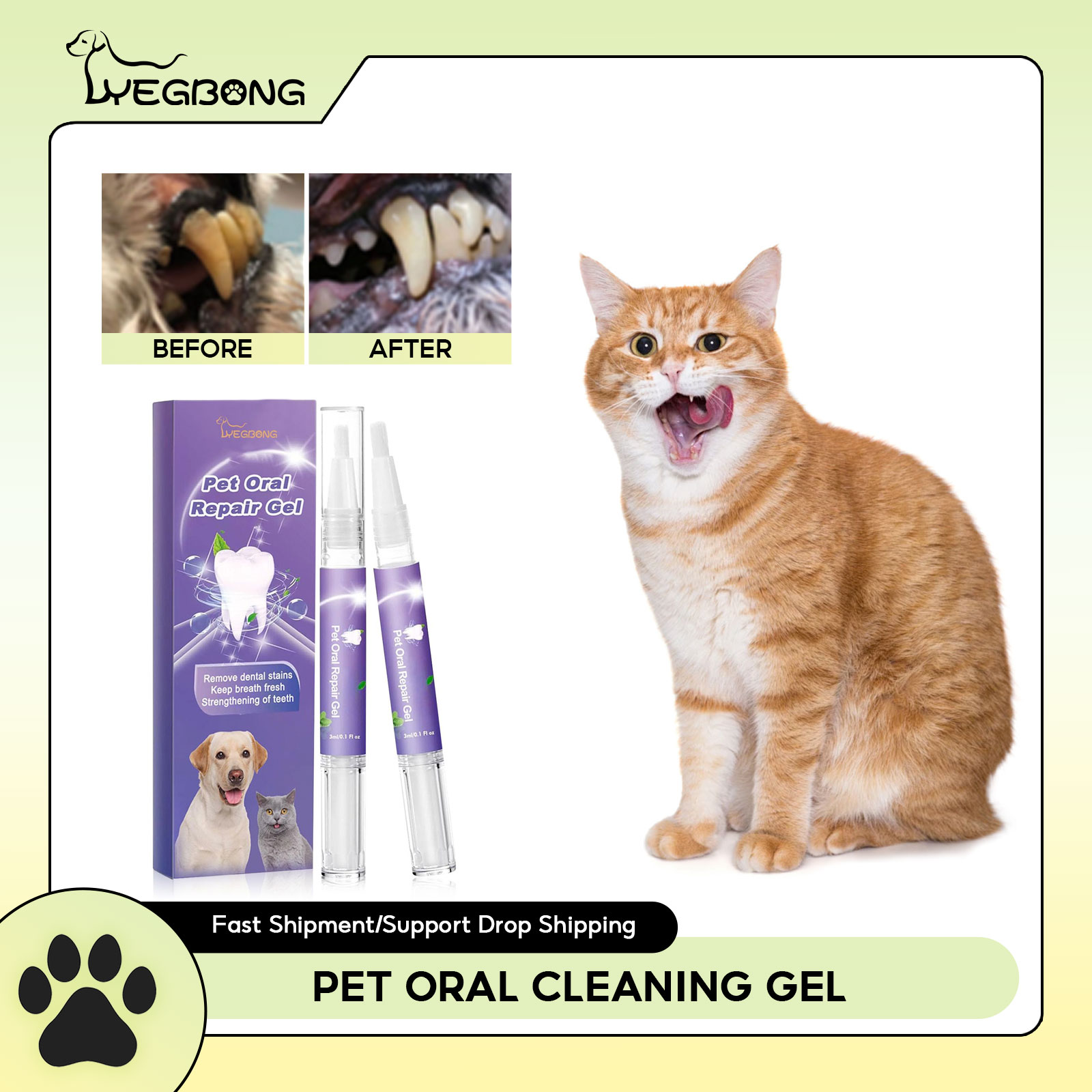 Pet Oral Repair Gel Puppy Tart - Teeth Whitening Near Me ulasan dan harga