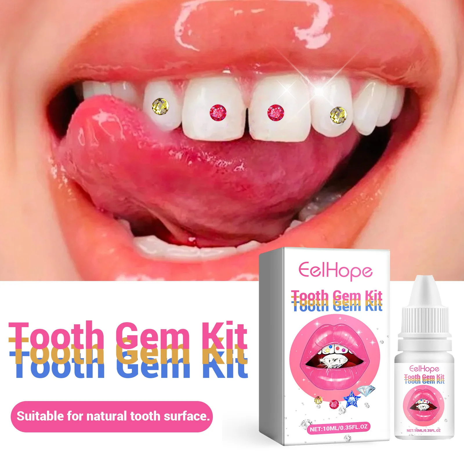 Tooth Jewelry Kit DIY Clear Pr - Teeth Whitening Light Kit ulasan dan harga