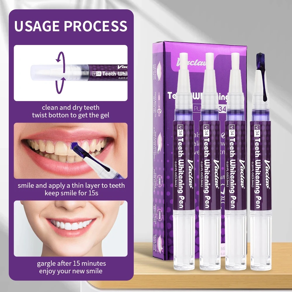 Vaclav V34 Purple teeth whiten - Teeth Whitening Near Me ulasan dan harga
