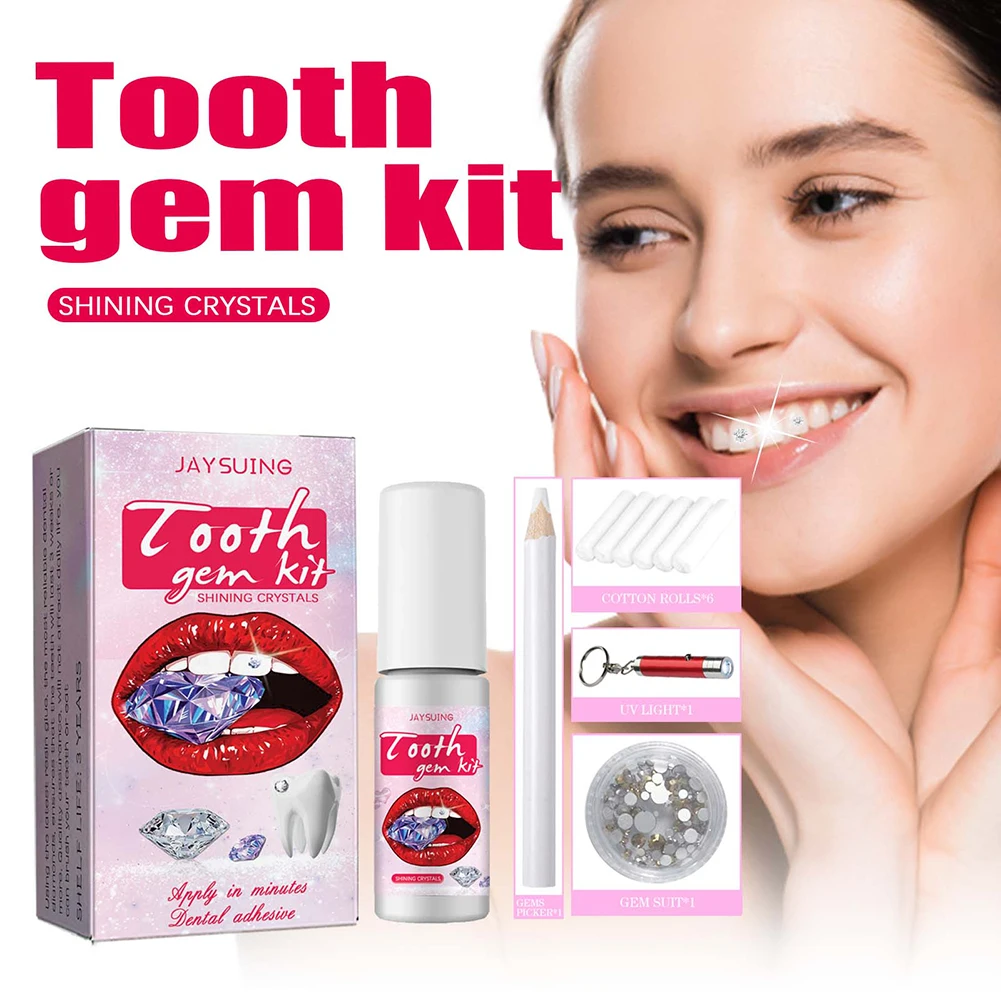 DIY Tooth Gems Kit with Crysta - Teeth Whitening Light Kit ulasan dan harga