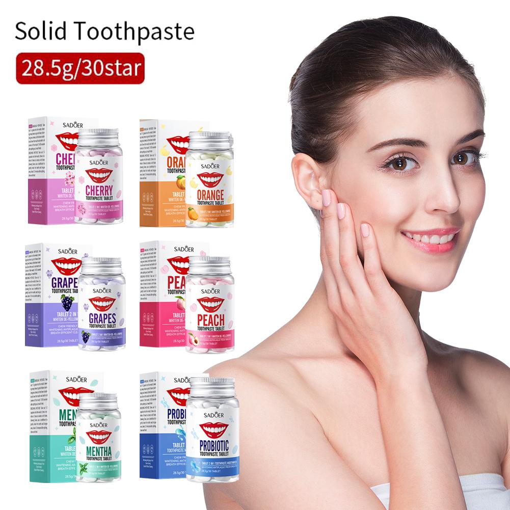 Mint Solid Toothpaste Tablets  - Teeth Whitening Q&M ulasan dan harga